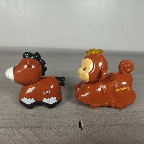 VTech Smart Animals Lot Panda Bear Chicken Horse Monkey Tested Working - Picture 8 of 8